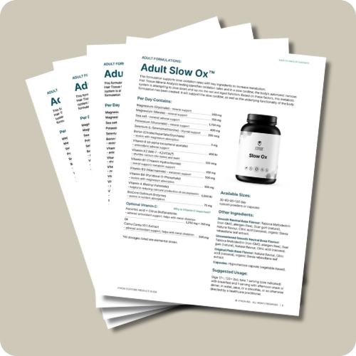 Adult Base Formulas